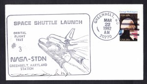 SPACE SHUTTLE COLUMBIA STS-3 Launch 1982 Space Cover