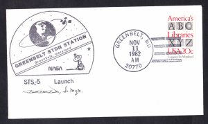 SPACE SHUTTLE COLUMBIA STS-5 Launch 1982 Space Cover