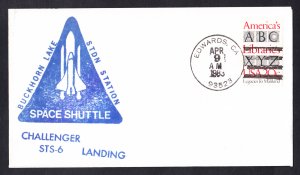 SPACE SHUTTLE CHALLENGER STS-6 Landing 1983 Space Cover