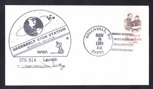 SPACE SHUTTLE DISCOVERY STS-41D Launch 1984 Space Cover