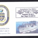 USNS WASHINGTON CHAMBERS T-AKE-11 Acceptance Day Naval Cover 4 Made