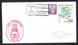 USS INGRAHAM FFG-61 Commissioning Naval Cover