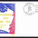 Destroyer Escort USS BARBEY DE-1088 Citizenship Day BECK #B949 Naval Cover