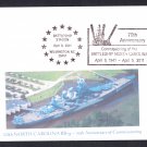 USS NORTH CAROLINA BB-55 70th Anniversary Naval Cover MhCachets ONLY 8 MADE