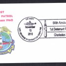 USS GEORGE WASHINGTON SSBN-598 1st Polaris Missile Patrol Anv Naval Submarine Cover ONLY 8 MADE