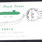 USS SAND LANCE SSN-660 10th Anniversary Naval Submarine Cover