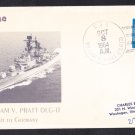 USS PRATT DLG-13 Germany Visit Naval Cover MhCachets Only 1 Made