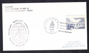 USNS METEOR T-AKR-9 Ship's Cachet Naval Cover