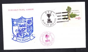 USS MANLEY DD-940 Pearl Harbor Day Port Everglades FL Naval Cover