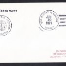 USS ROBERT H. McCARD DD-822 Ship's Cachet Naval Cover