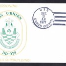 USS O'BRIEN DD-975 Commissioning Naval Cover