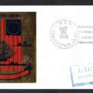 USS CONSTITUTION Launching Anniversary Naval Cover
