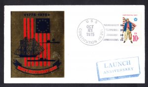 USS CONSTITUTION Launching Anniversary Naval Cover