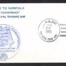 Mexican Navy Ship CUAUHTEMOC Welcome To Norfol Naval Cover