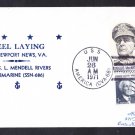 USS L. MENDEL RIVERS SSN-686 Keel Laying Nicholson Naval Submarine Cover