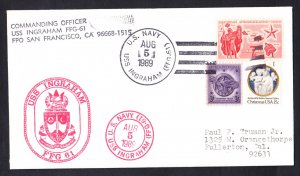 USS INGRAHAM FFG-61 Commissioning Naval Cover