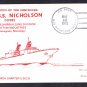 USS NICHOLSON DD-982 Commissioning Naval Cover