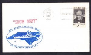 US NORTH CAROLINA BB-55 Battleship Memorial Naval Cover