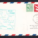 AM76 FFC Winona MN to Milwaukee WI 1952 First Flight Cover