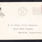 HOTEL BOND Hartford CT 1933 Hotel Advertisement Cover