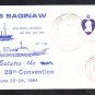 1984 USCS 28th CONVENTION USS SAGINAW LST-1186 Naval Cover
