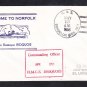 Canadian Navy Destroyer HMCS IROQUOIS Visit Norfolk VA 1956 Naval Cover