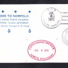Canadian Navy Ship HMCS SAGUENAY Norfolk VA 1971 Naval Cover