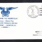Destroyer USS LLOYD THOMAS DD-764 Welcome To Norfolk VA Naval Cover