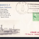 Cruiser USS RICHMOND CL-9 Coronado Roads CA 1938 Naval Cover MhCachets 1 MADE