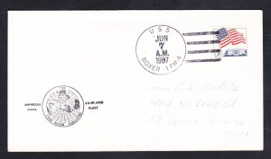 Amphibious Helicopter Assault Ship USS BOXER LPH-4 Naval Cover