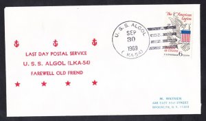 Attack Cargo Ship USS ALGOL LKA-54 LDPS Naval Cover
