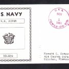Destroyer USS POWER DD-839 Naval Cover