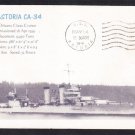Cruiser USS ASTORIA CA-34 1941 Machine Cancel Naval Cover MhCachets 1 Made