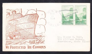 Destroyer USS CHILDS DD-241 We Protected The Convoys Armistice Day Naval Cover