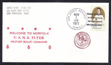 MSC Survey Ship USNS FLYER T-AG 178 Norfolk VA Naval Cover