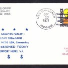 Nuclear Powered Attack Submarine USS MEMPHIS SSN-691 COMMISSIONING Naval Cover