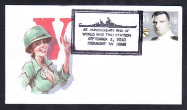 Battleship USS MISSOURI BB-63 65th Anniversary VJ DAY Patriotic Naval Cover