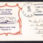 WWII Destroyer USS ROWAN DD-405 COMMISSIONING 1939 Naval Cover