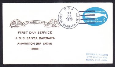 Ammunition Ship USS SANTA BARBARA AE-28 FPDS Naval Cover