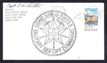 Stores Ship USNS SIRIUS T-AFS 8 Hampton Roads VA Naval Cover