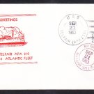 Amphibious Attack Transport USS TELFAIR APA-210 Greetings Norfolk Naval Cover