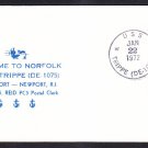 Destroyer Escort USS TRIPPE DE-1075 Welcome to Norfolk VA Naval Cover