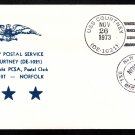 Destroyer Escort USS COURTNEY DE-1021 LAST DAY OF POSTAL SERVICE Naval Cover