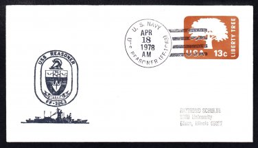 Fast Frigate USS REASONER FF-1063 Ship's Cachet Naval Cover