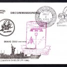Fast Frigate USS MARVIN SHIELDS FF-1066 DECOMMISSIONING Naval Cover