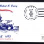 Destroyer Escort USS ROBERT E. PEARY DE-1073 COMMISSIONING Naval Cover