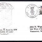 Fast Frigate USS KIRK FF-1087 "E" Award for Anti-Submarine Warfare Naval Cover