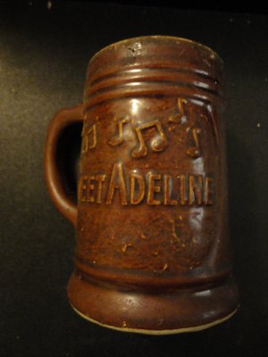 antique ceramic mug early 1900's