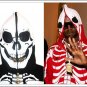 Red LRG Dead Serious Hoodie - (Mesh Eyes, Glow in the Dark Skeleton, Full Zip-Back)