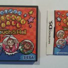 Super Monkey Ball Touch & Roll DS REPLACEMENT CASE AND MANUAL ONLY